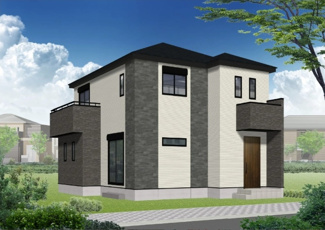 【外観】 | 綾瀬市深谷上7丁目  1号棟 第1 | イメージパース（完成時に現況と異なる場合は現況優先となります）