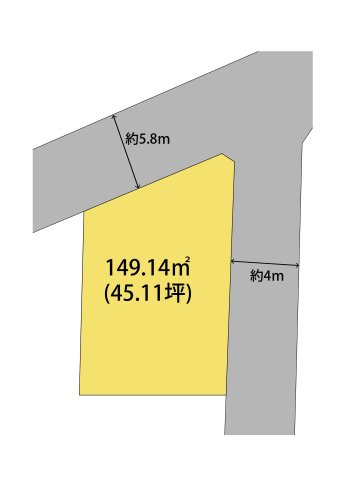 和歌山市秋月・土地・127497の区画図