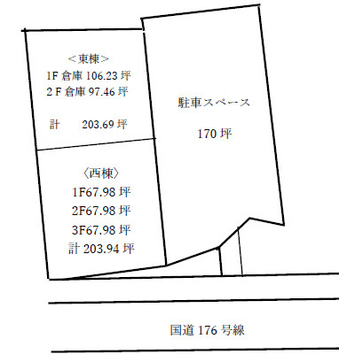 大阪市淀川区野中北1丁目貸倉庫387万円の間取り