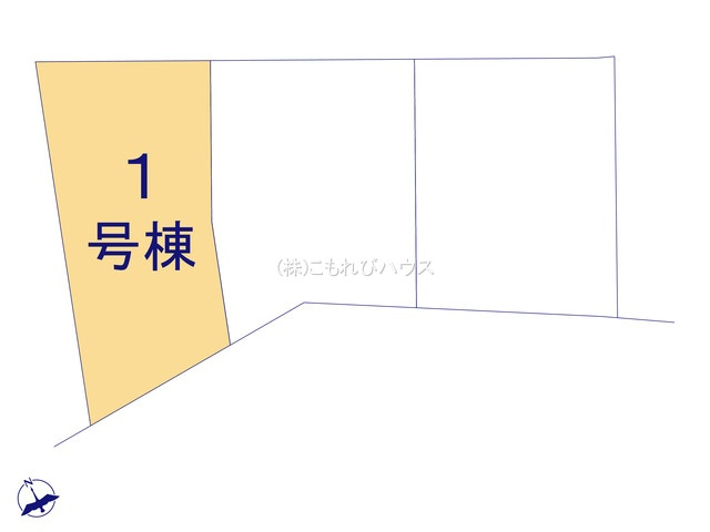 鴻巣市鴻巣第2　新築一戸建て　リーブルガーデン　01の区画図|1号棟