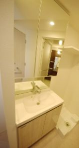 【独立洗面台】 | ティモーネ浅草リーヴァ | 独立洗面化粧台が付いています