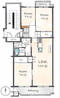 【間取り】 | パイロットハウス新検見川