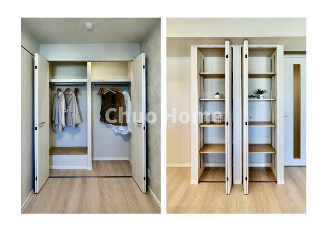 ウイン南千住エクシオンの収納|居室にはクローゼットを完備し、自由度の高い家具の配置が叶うシンプルな空間です。お子様の成長と必要になる子供部屋を与えるにはぴったりの間取りですね。