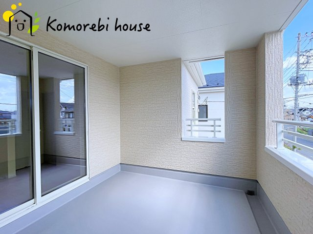 鴻巣市鴻巣第2　新築一戸建て　リーブルガーデン　02のバルコニー|26.3.27　撮影済み
