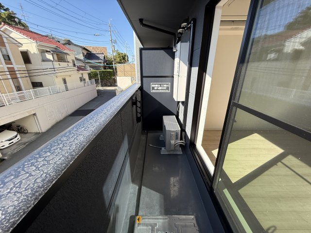 プルメリア阪大前のバルコニー