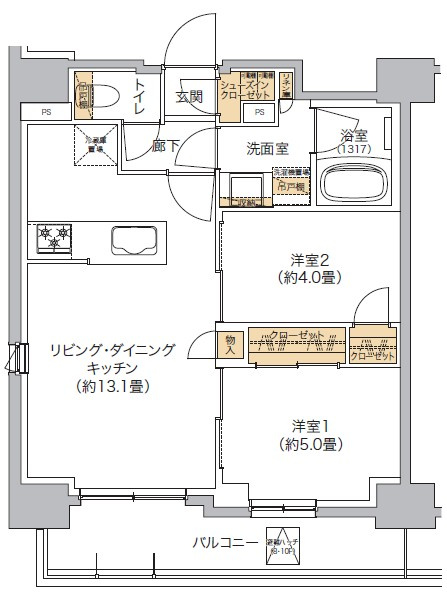 リビオメゾン西麻布の間取り