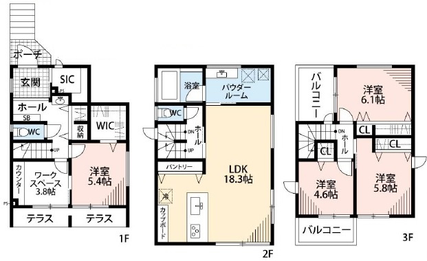 【間取り】 | 舞子台1丁目　新築戸建