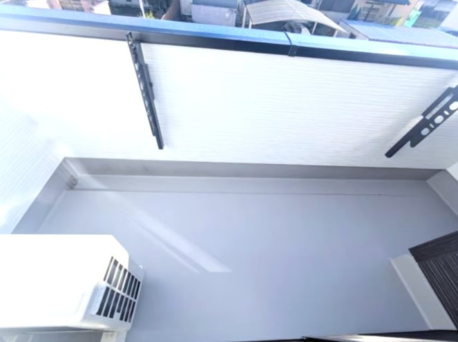 マイホームネクスト豊田美里２号棟のバルコニー