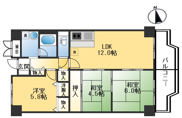 アーク江坂の間取り
