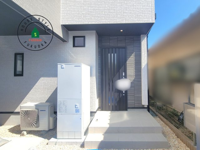 福岡市南区屋形原1丁目第1-2棟（1号棟）の外観：施工例|おでかけの時も帰った時も、「我が家」を最初に感じでもらえる素敵な空間に。