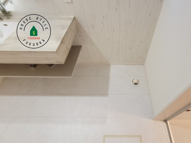 福岡市南区屋形原1丁目第1-2棟（1号棟）の内観：施工例|ランドリースペースとなります。広々して有効的にご使用できます。 