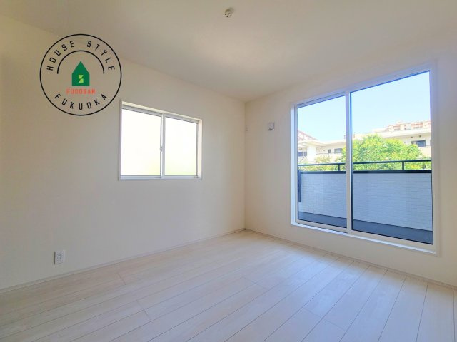 福岡市南区屋形原1丁目第1-2棟（1号棟）の内観：施工例|将来的に、琉球畳を引きまして和室風にすることも可能です。