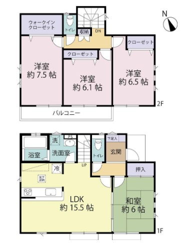 【間取り】 | 佐倉市江原台１丁目　中古戸建て | 間取り図