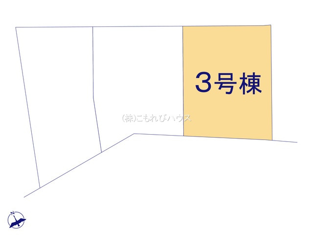 鴻巣市鴻巣第2　新築一戸建て　リーブルガーデン　03の区画図|3号棟