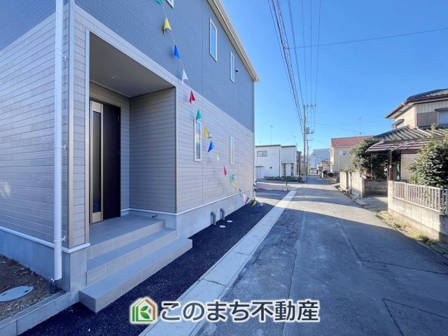 CRADLEGARDEN小山市間々田第11　1号棟の前面道路含む現地写真|前面道路含む現地写真