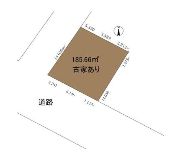 野田市岩名1丁目　売地　56坪