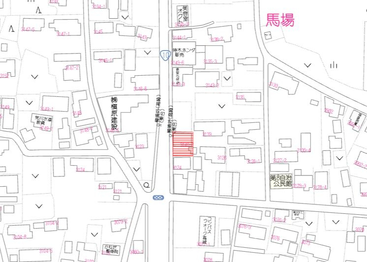 都城市高城町穂満坊の売地の土地図