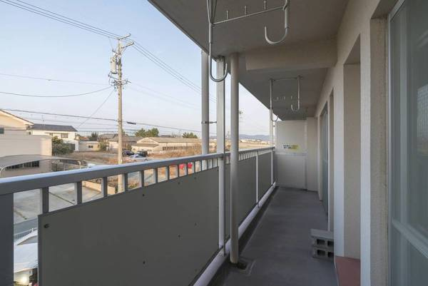 ビレッジハウス富木島5号棟のバルコニー|ビレッジハウスの同一物件・同一タイプの間取りの写真です