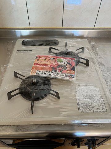 サンマーブルのキッチン|キッチン２口コンロ