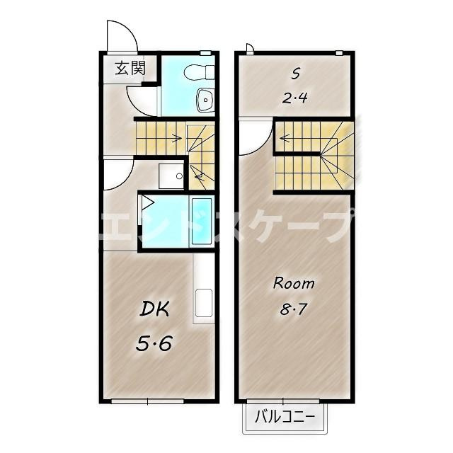 リビオンＨ＆Ｍの間取り|高崎、前橋エリアのお部屋探しはエンドスケープまで！お客様の理想お聞かせ下さい♪