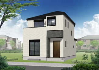 【外観】 | 綾瀬市深谷上7丁目  5号棟 第1 | イメージパース（完成時に現況と異なる場合は現況優先となります）