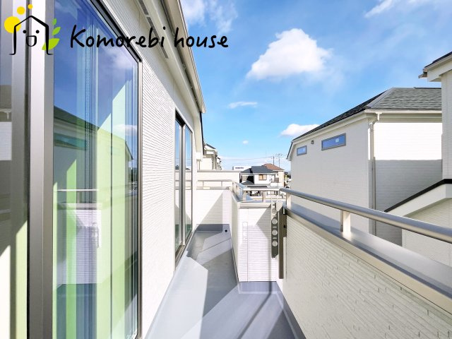 北本宮内　2期　新築一戸建て　ハートフルタウン　Gのバルコニー|陽当たり良好なバルコニーです