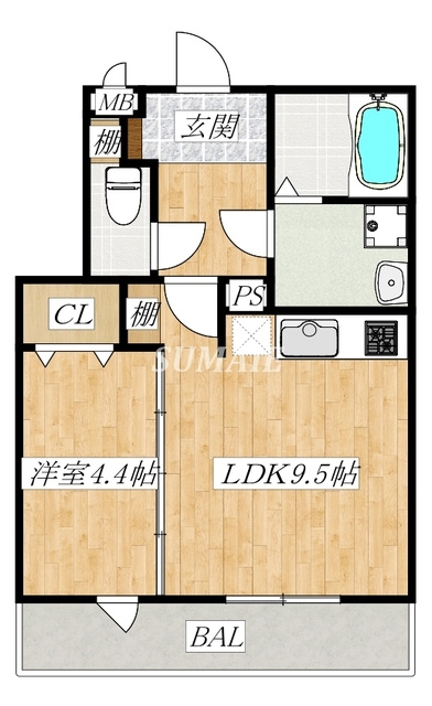 メゾンセリジエの間取り|間取りです！