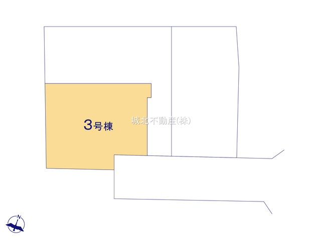 杉並区上高井戸1丁目 全3棟 3号棟の区画図