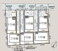 秦野市栄町第1　新築戸建　全6棟6号棟の区画図