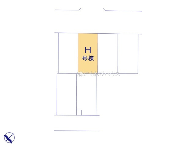 北本宮内　2期　新築一戸建て　ハートフルタウン　Hの区画図|H号棟