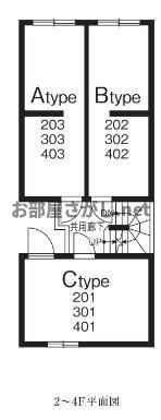 ベルシードステアー亀戸の区画図