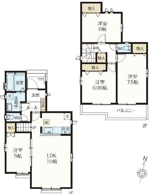 新座市石神4丁目　新築一戸建　西武池袋線　東久留米