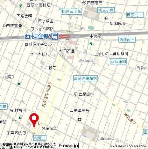 ルーブル西荻窪の地図