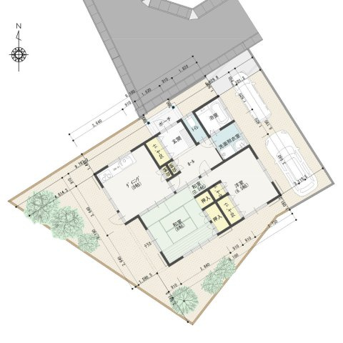 佐野676の区画図|配置図