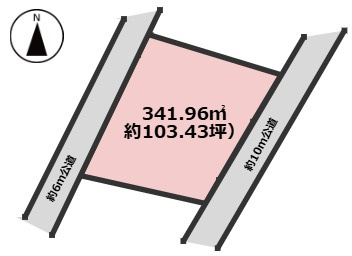 小牧市藤島町2丁目の土地図