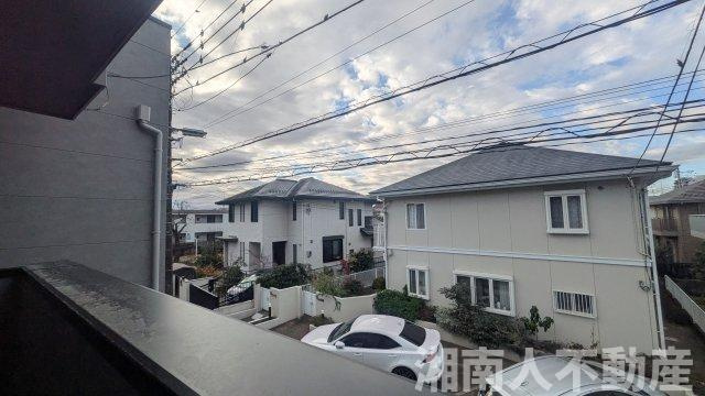 藤沢市鵠沼花沢町４－１３新築戸建ての展望|前面道路含む現地写真です