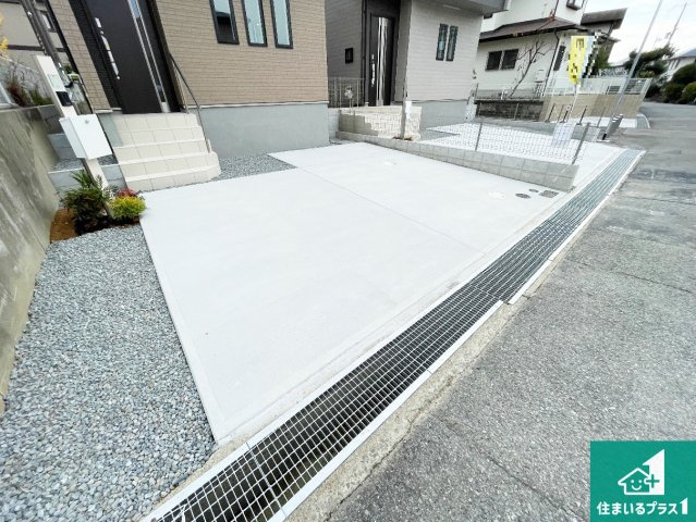 神戸市西区春日台　新築一戸建ての駐車場|駐車スペース！散水栓があるので、こまめに愛車を洗えます！