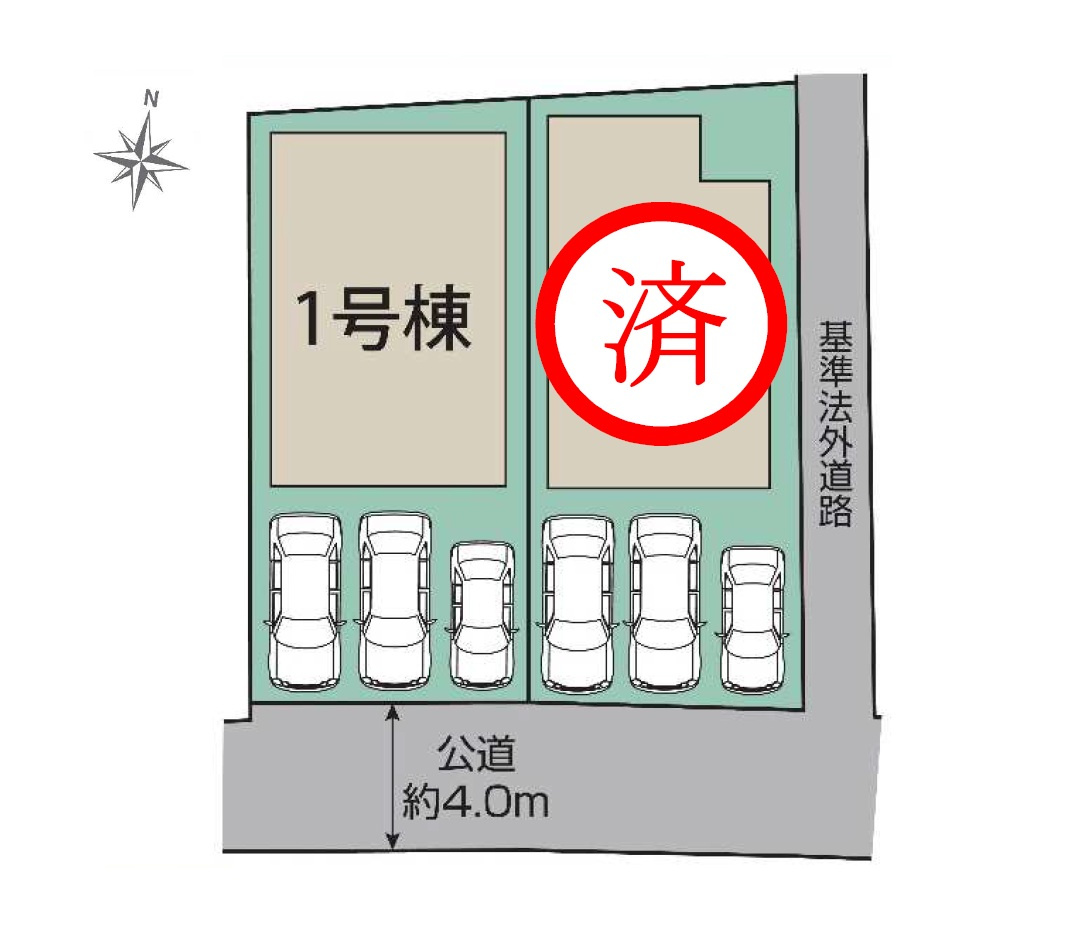 函南町平井　新築戸建　全２棟　２号棟の区画図