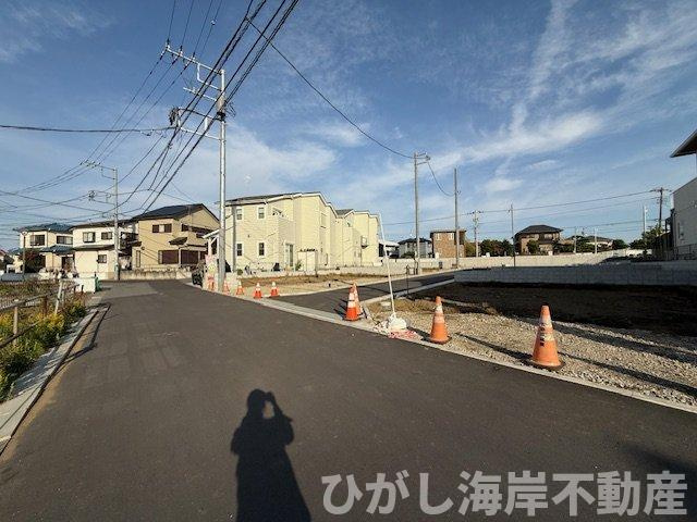 茅ヶ崎市松林2丁目　新築戸建　全10棟の外観|11月7日撮影　建築前　現地外観