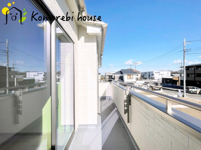 北本宮内　2期　新築一戸建て　ハートフルタウン　Jのバルコニー|広々としたバルコニーです