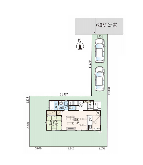 蓮田市西新宿　11期　新築一戸建て　グラファーレ　01の間取り|1号棟
撮影：'26/02/20