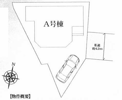 座間市栗原中央5丁目　新築戸建全1棟　A号棟の区画図