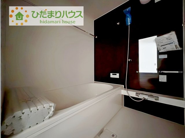【浴室】 | 牛久市刈谷町9期　新築戸建 | 今日も１日お疲れでした。広いお風呂で疲れを癒してください、、、♡