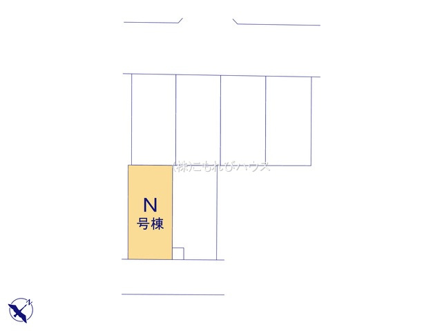北本宮内　2期　新築一戸建て　ハートフルタウン　Nの区画図|N号棟