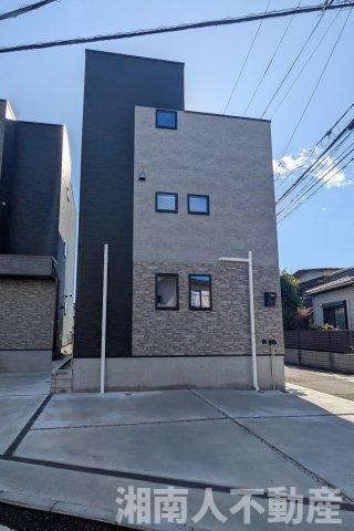 藤沢市鵠沼橘２丁目８－４１新築戸建ての外観|外観は落ち着いています