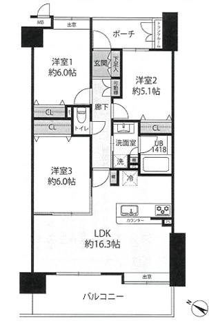 【間取り】 | カインドステージ竹ノ塚