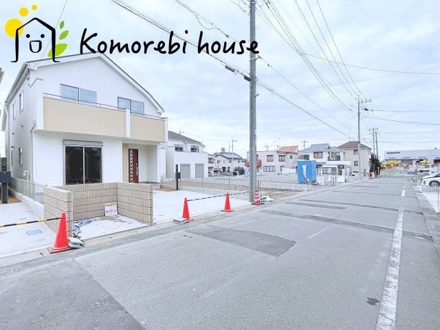 北本宮内　2期　新築一戸建て　ハートフルタウン　Oの前面道路含む現地写真|前面道路含む現地写真です