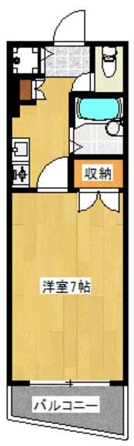 ハートランド木村の間取り|単身者向けの広々7帖のお部屋☆彡