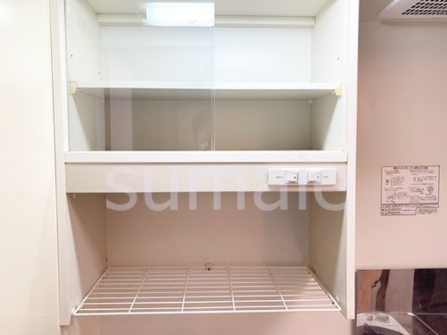 ハートランド木村のキッチン|キッチン上部に収納です☆