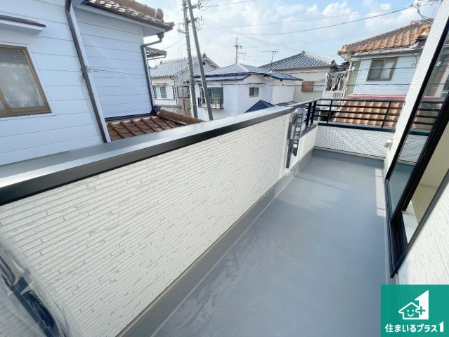 明石市大久保町西島　新築一戸建てのバルコニー|日当たりのよいバルコニー！お部屋が開放的に！